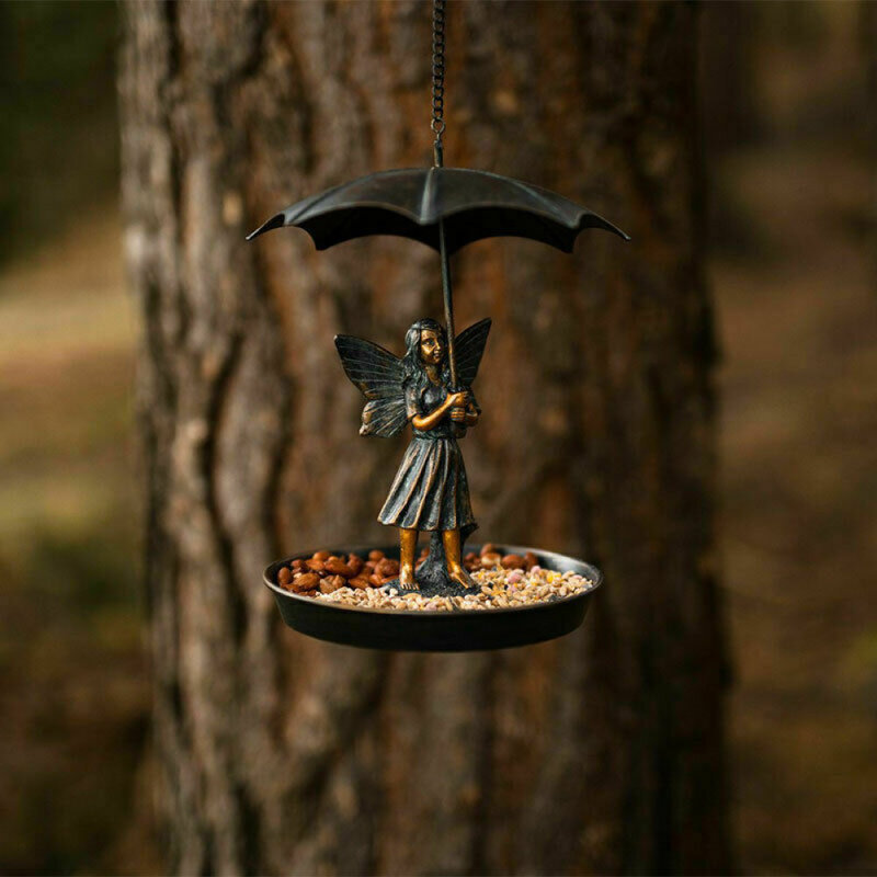 Hubbs Metal Hanging Decorative Bird Feeder