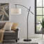 Lampe sur pied arquée 84 po Crowl-2067215996