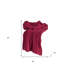 Jeté rouge 100% coton