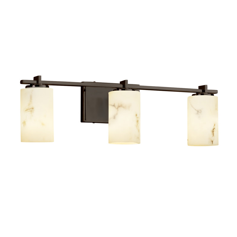 Éclairage pour meuble-lavabo 3 lumières Crew, Bronze foncé