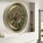 THE GEARS CLOCK Wall Clock with Real Moving Gears IR-LI_ 32 in Round BRASS-ANTIQUE