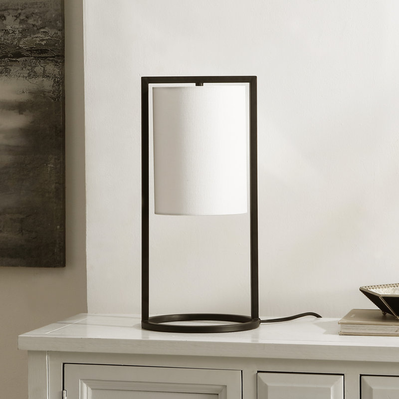Lampe fantaisie en métal Cyril, Noir, Noir