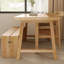 Table de salle à manger moderne et simple en bois massif-106973300