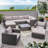 9 - Person Patio Conversation Set with Cushions