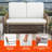Balconera Patio Furniture Outdoor Rattan Loveseat