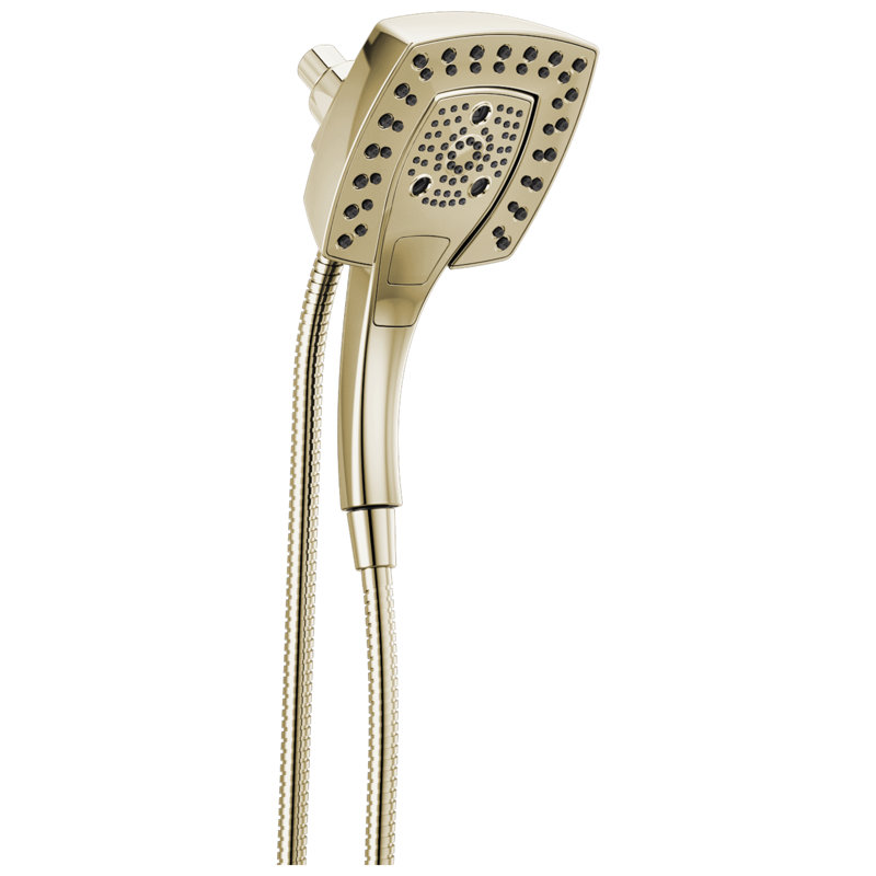 Pomme de douche double multifonction 1,75 GPM avec technologie H2Okinetic, Nickel poli Lumicoat