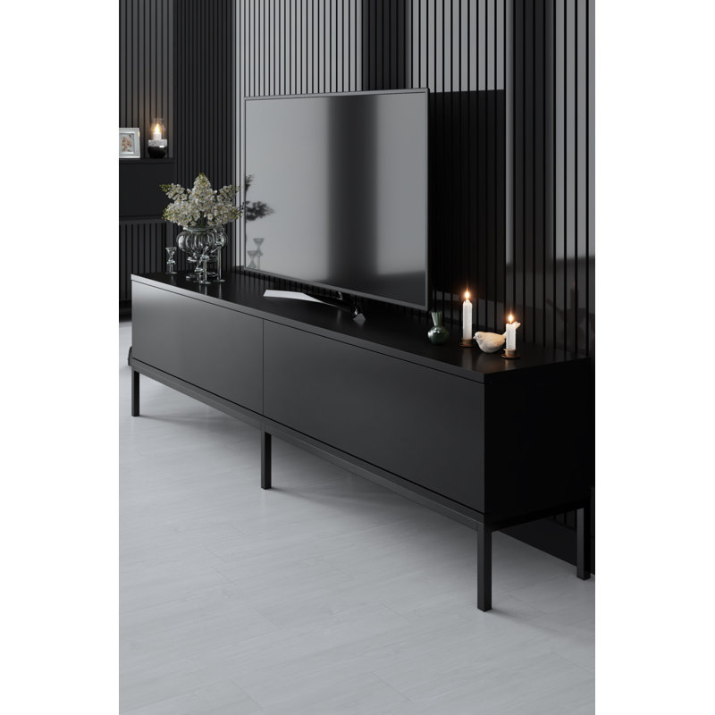 Harveysburg Unfinished TV Stand for TVs up to 70", Black