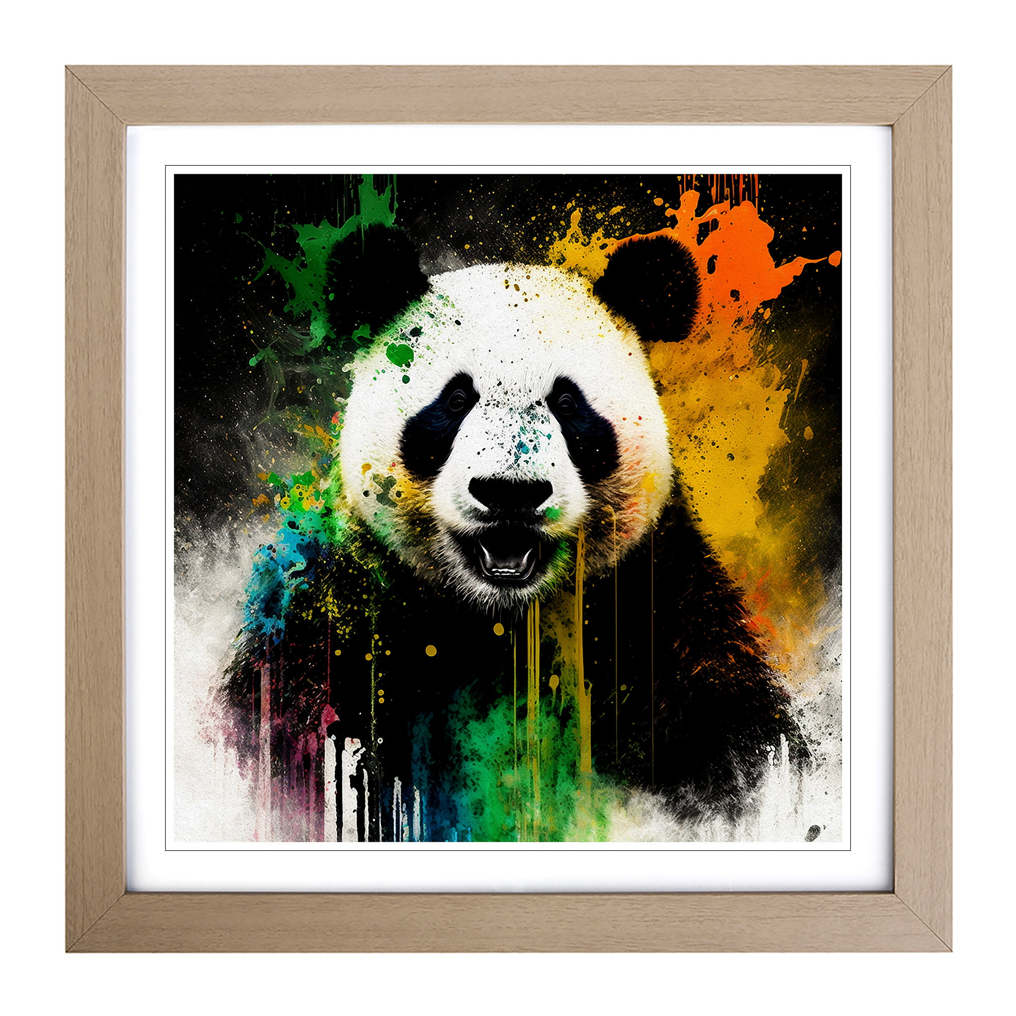 Latitude Vive Panda Expressionism - Single Picture Frame Art Prints on ...