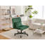 Chaise de bureau Criss Cross sans accoudoirs avec roulettes pour le bureau personnel, la méditation et le maquillage.-2037935366-2037935361