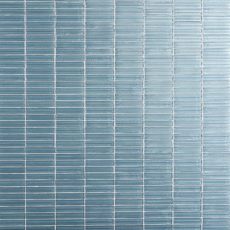 Maya Polished Glass Mosaic, Stacked Sky
