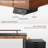 55'' Adjustable Standing Desk With Drawers, Pu Leather Finish