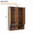 Farmhouse Widen Hall Tree with 4 Rattan Doors, Versatile 4-In-1 Seating Bench with 6 Hooks, Mid-Century Entryway Shoe Cabinet with Adjustable Shelf for Living Room, Walnut, 55.1"W-1119931694