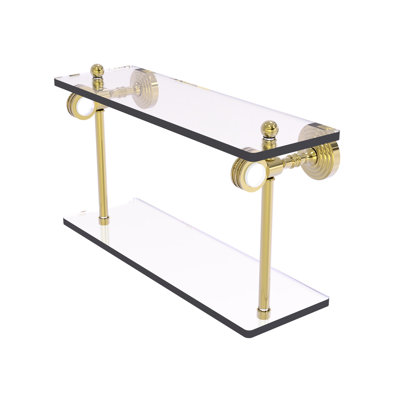 Jarrell 2 Piece Glass Tiered Shelf