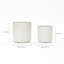Ensemble de pots à fleurs ronds 2 pièces Amilliana-106894971