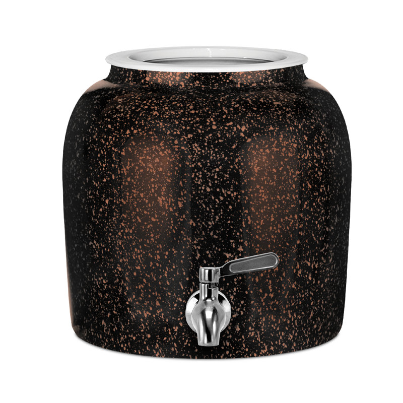 640 oz. Distributeur de boissons, Noir / Orange