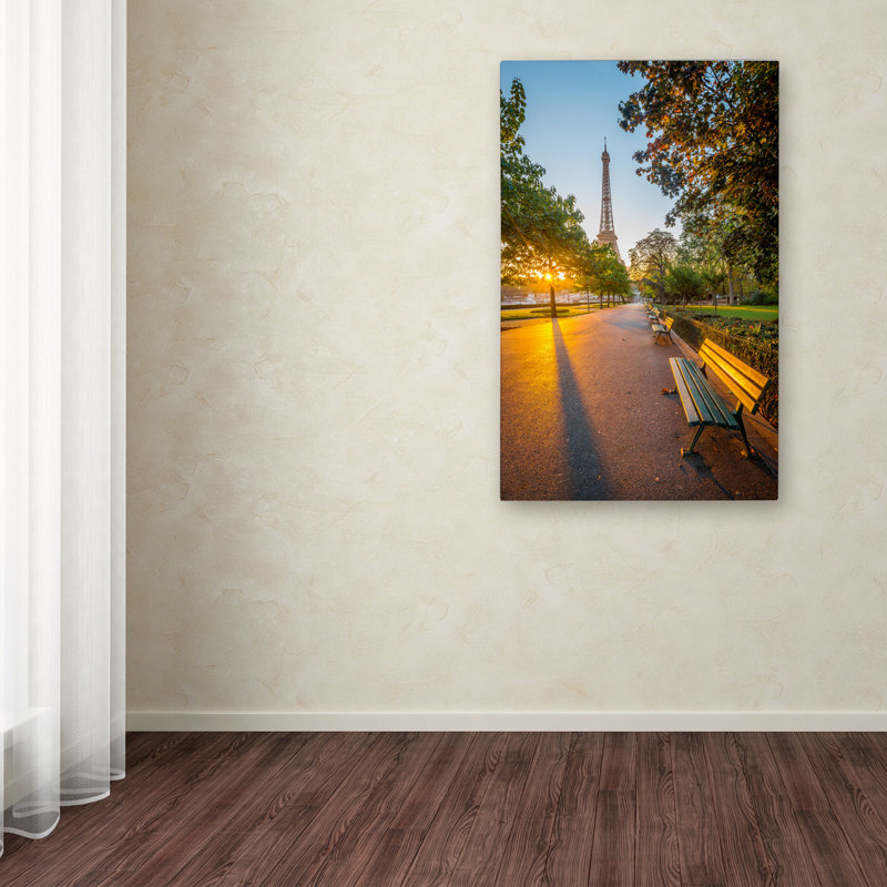 Morning Light Paris Landscape Canvas Art Print