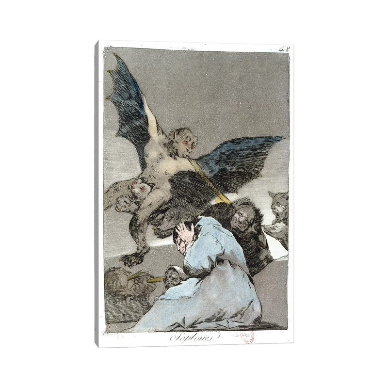 Snitches? (Color Illustration From Los Caprichos), 1799 by Francisco Goya - Wrapped Canvas Painting