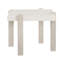 Mist 26" Wide White Quartz Top End Table