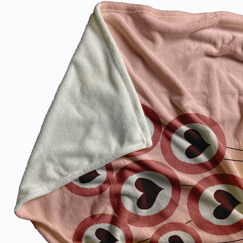  Couverture polaire Love Is in the Air, 30 po x 40 po, Rose