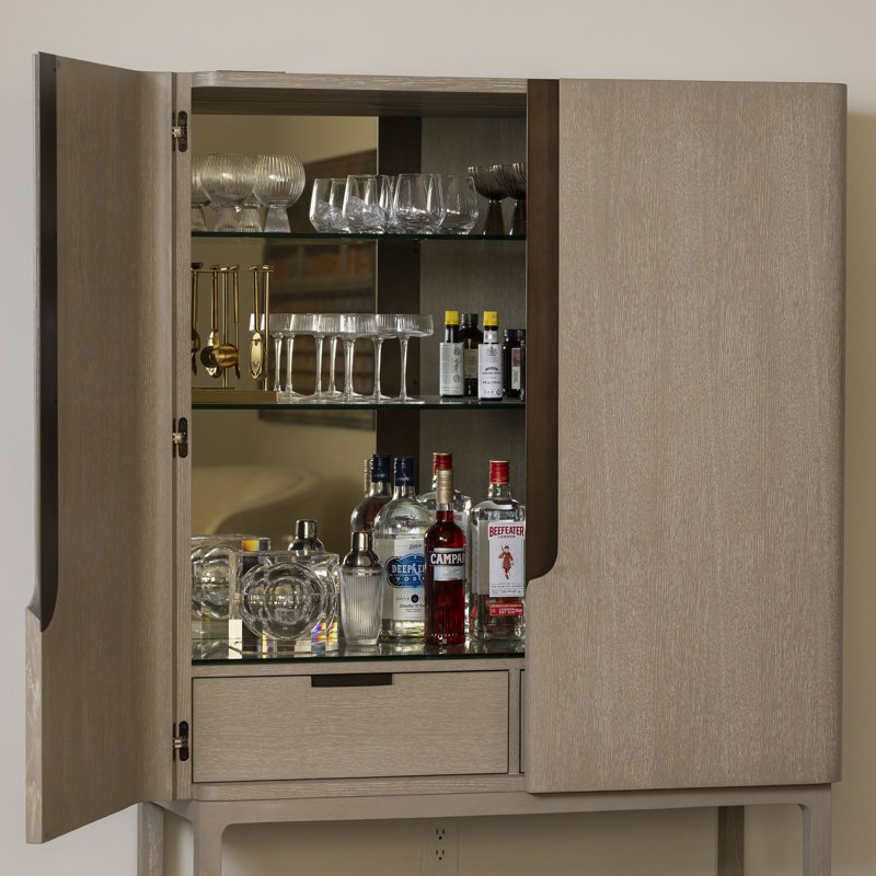 Dixon Solid Wood Bar Cabinet