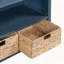 Console rétro avec paniers tissés jacinthe d'eau-821422423