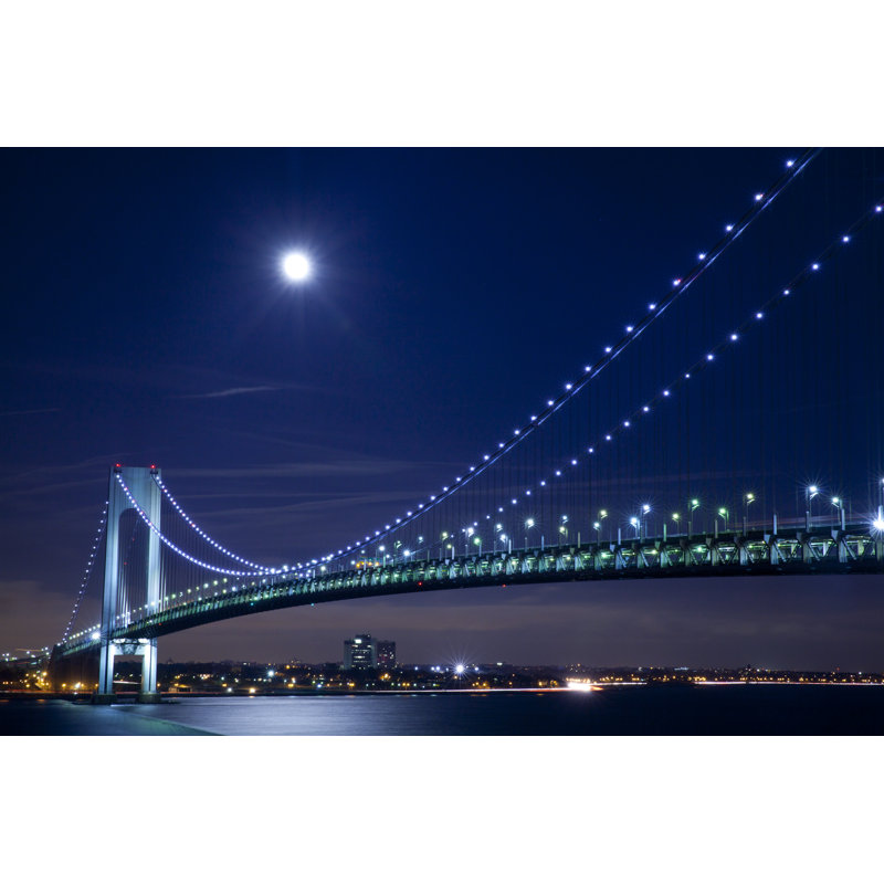Marcco Verrazzano Barrows Bridge - Wrapped Canvas Print, 81cm H x 122cm W x 3.8cm D