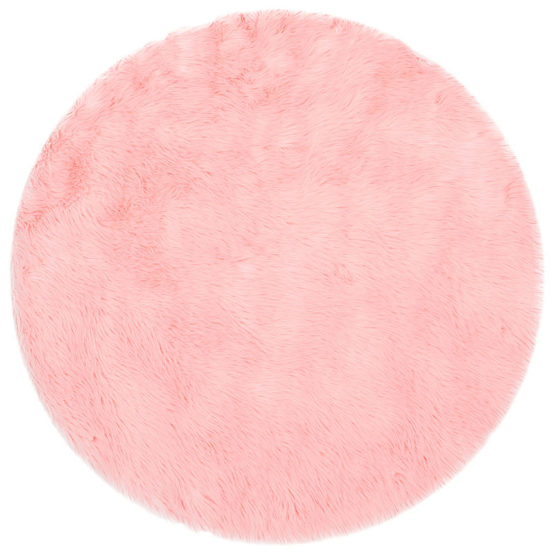 Tapis rose Martinette, Rond 3 pi