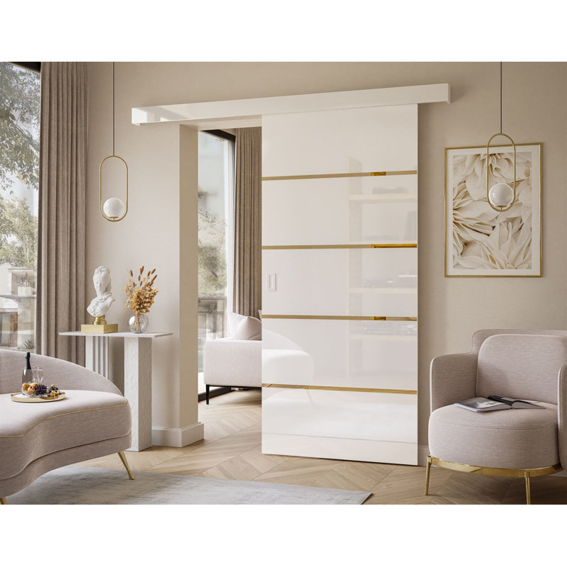 Tabitha Sliding Door, High Gloss White