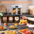 Plumchef 26qt Double-door Air Fryer Convection Oven, 1700w, 14 Preset Modes, 7-in-1 Multi-function (bake, Roast, Grill, Toast, Dehydrate, Defrost), Large Capacity, Stainless Steel