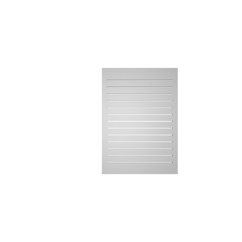 Évent à pignon fonctionnel en uréthane rectangulaire à fixation en surface, brun clair apprêté, H 42 po x l 30 po x P 1,5 po