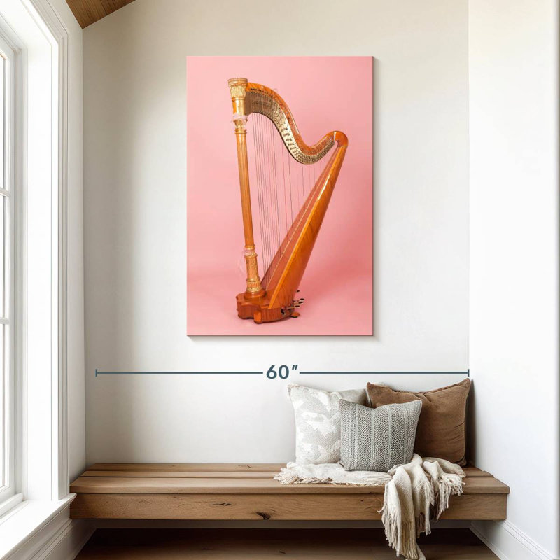 Abarca Harp, 45" H x 30" W