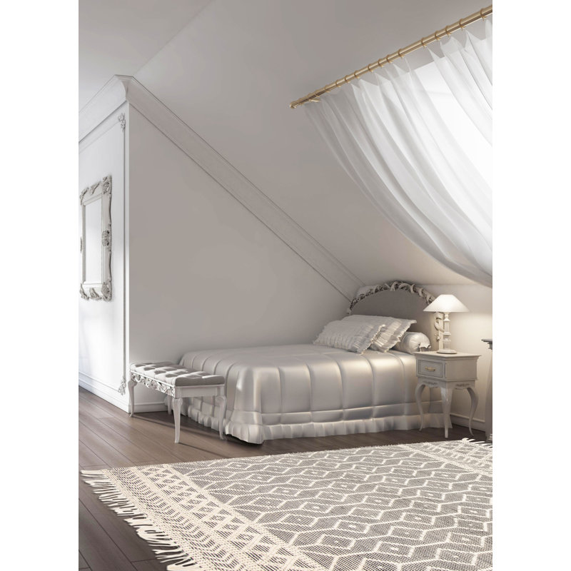 Tapis unique en laine nouvel âge rectangulaire 4 pi 11 po x 7 pi 1 po Bruge