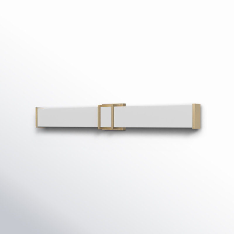 Chania Dimmable LED Bath Sconce, Brushed Gold