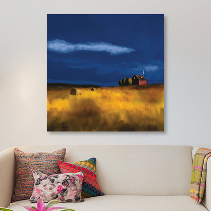 « my house », reproduction d’art sur toile tendue, H 12 po x l 12 po x P 0,75 po, Toile tendue, Pas de tapis