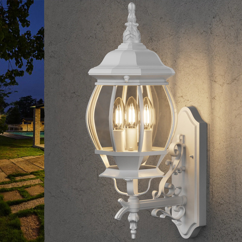 Abruscato Aluminum Wall Light, White, 23.2"H x 7.3"W x 11.2"D