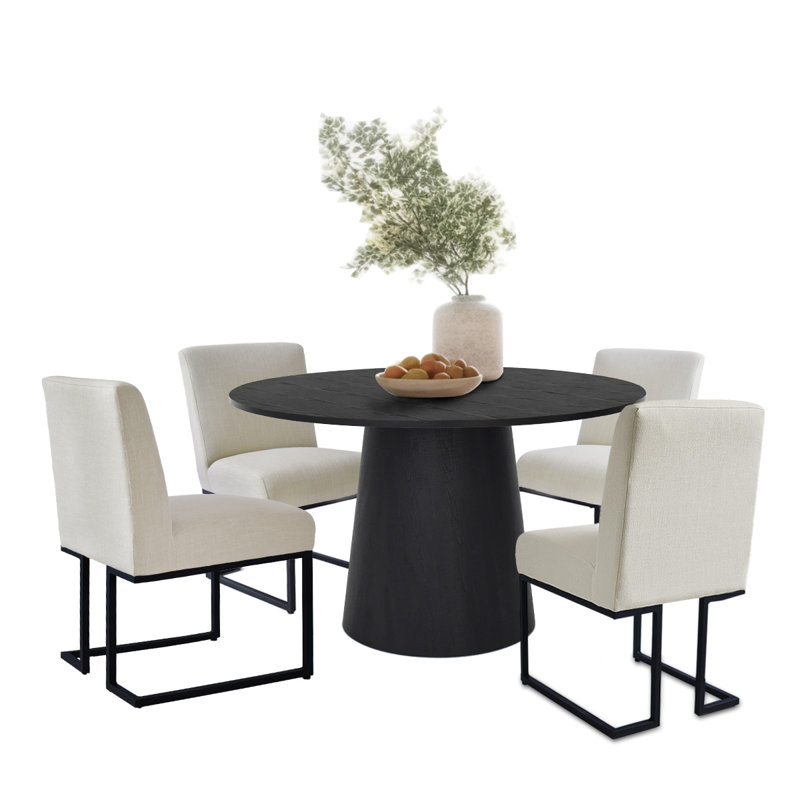 Ensemble repas pour 4 personnes Bende, Beige