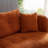 WKS7O Orange Modular Sofa, Durable Fabric, Solid Wood Frame, High Density Sponge, Seating For 4 People