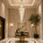 23-Light Crystal Dimmable Tiered Chandelier-454695829