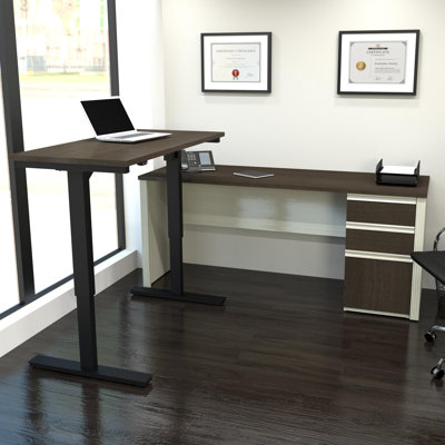 Ornello Adjustable L-Shaped Standing Desk
