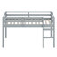 Lit mezzanine en bois avec échelle-1049872952