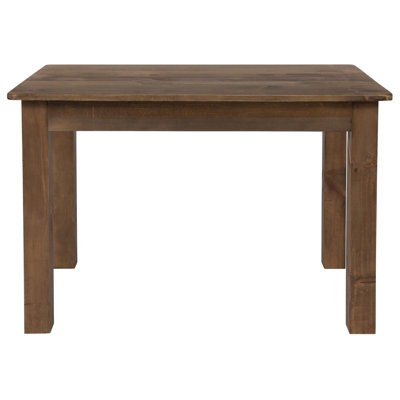 46" x 30" Rustic Farmhouse Solid Pine Rectangular Dining Table