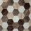 Autocollants de carrelage de style contemporain 12 po x 12 po x 1,2 po Woven Trends