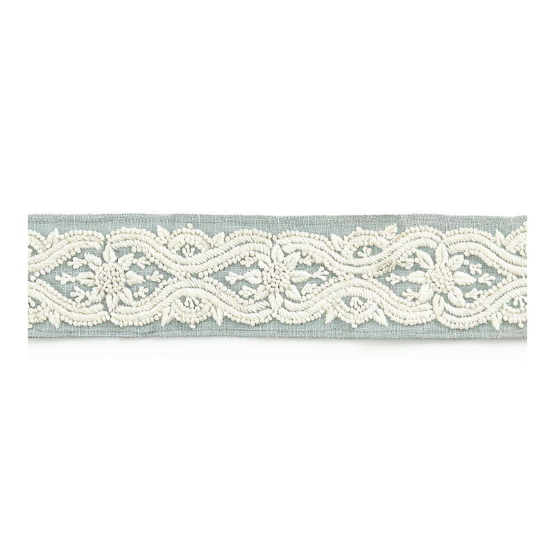 Norden Linnea Embroidered Fabric, Skylight