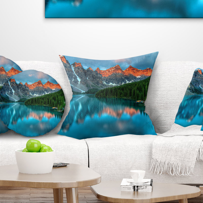 Coussin Landscape, 18 po x 18 po, Coussin décoratif