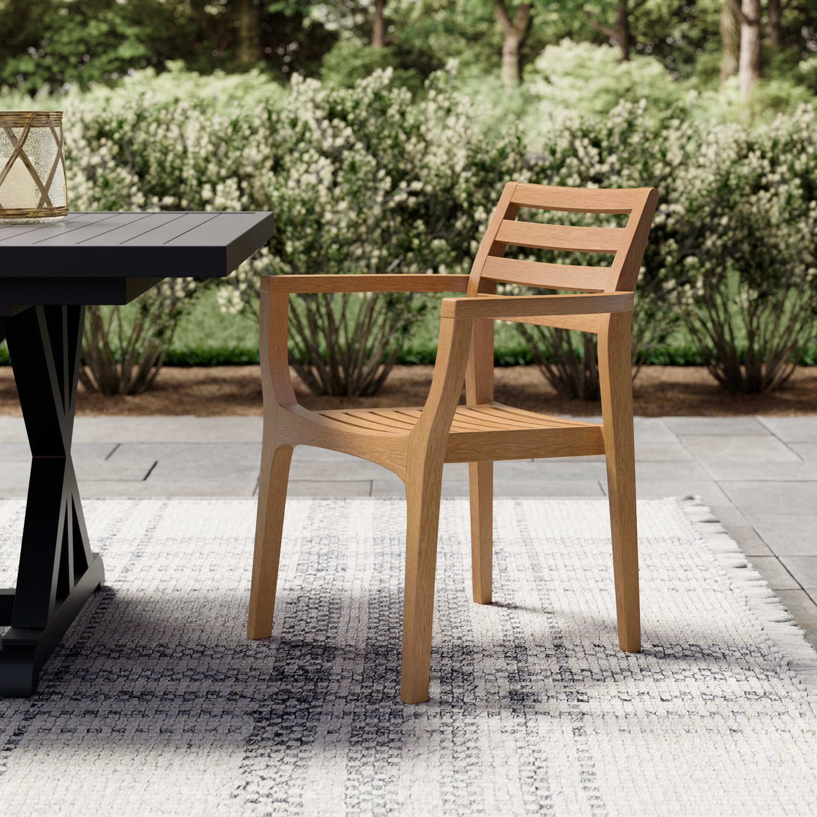Kinsler Eucalyptus Outdoor Dining Armchairs
