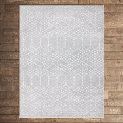 Tapis gris clair Tricia