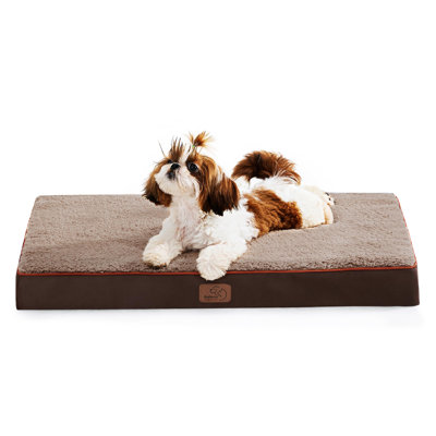 Bedsure Dog Bed for Medium Dogs - Orthopedic Waterproof Puppy Beds with Removable Washable Cover, Egg Crate Foam Pet Mat