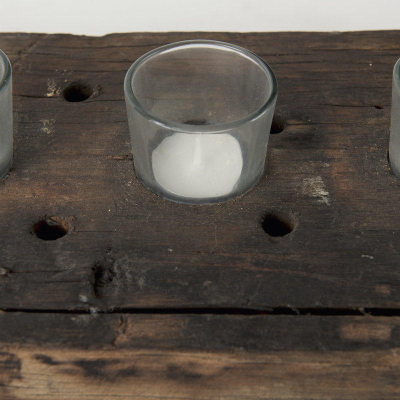 Lakara Wood Votive Holder