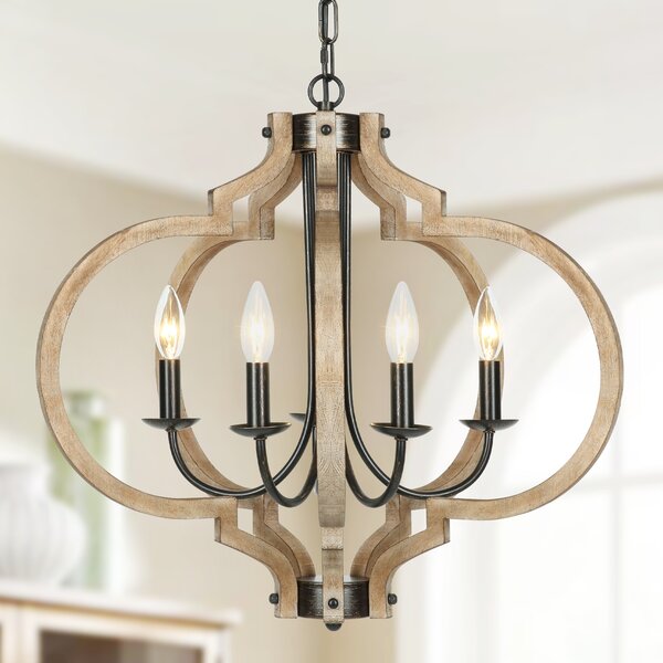 One Allium Way® Amoura 5 - Light Dimmable Geometric Chandelier | Wayfair