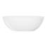 Baignoire autoportante en résine de 65 po, blanc brillant, baignoire immersive de style spa, bonde centrale avec bonde à surface solide, eau de grande capacité, arche lombaire ergonomique